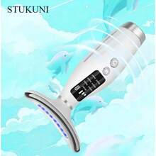 STUKUNI Wiederaufladbarer Gesichts- & Nacken-Massagegerät, 7 Modi für Gesichtsmassage, perfektes Geschenk für Frauen & Mädchen