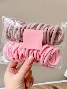 200 pièces/set Élastiques à cheveux mats roses doux, accessoires roses mignons répondant à divers besoins de coiffure pour les filles et les femmes, élastique et durable pour les occasions quotidiennes, sportives ou décontractées, élastiques à cheveux, accessoires pour cheveux