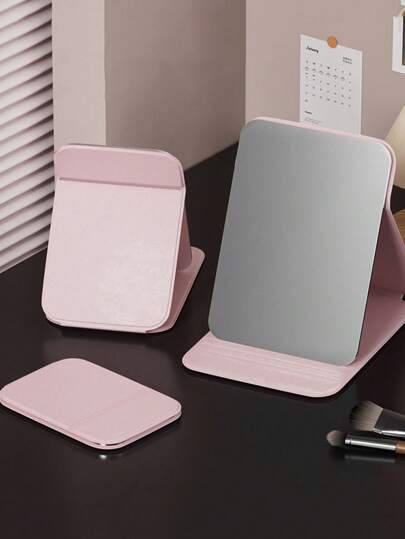 1 Portable Foldable High-Definition Princess Makeup Mirror, Suitable For Student Dormitories. Dressing Mirrors In The Living Room, Bedroom, And Bathroom. Home Furnishing Decoration. Travel Accessories, Weddings, Parties, Birthdays. Gifts For Men, Mothers, Fathers, Best Friends, And Teachers. New Year's Day. Accessories, Interesting Gifts,Makeup,Cheap,Room Decor,Vanity,Travel,Bedroom,Makeup Accessories,Mirror,Vanity Mirror,Mini Mirror,Compact Mirror,Mirror Small,Hand Mirror