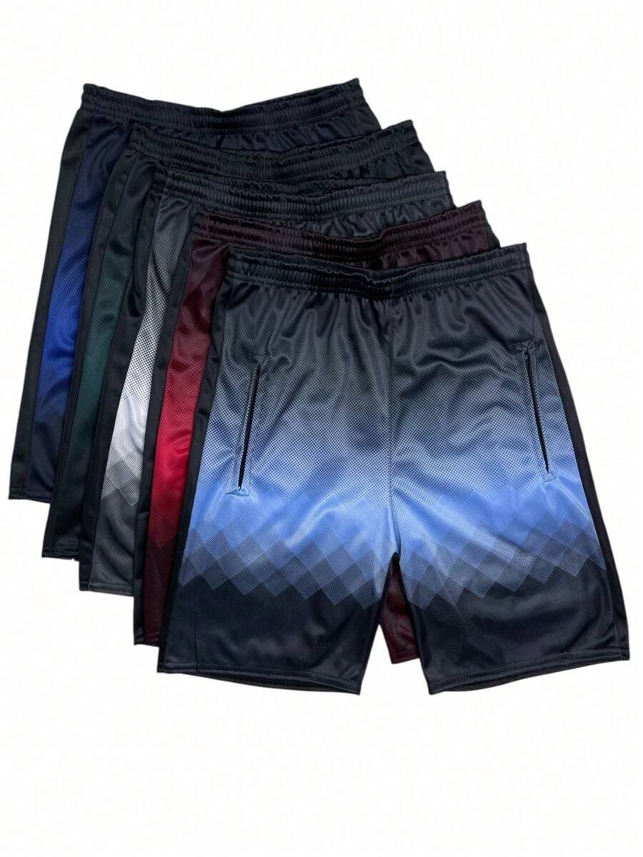 KIT 4 Chimpa Bermuda Shorts With Zipper Flannel Fitness For Men - 彩色 - 查看 1
