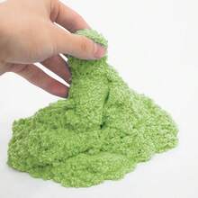 500g Green Magic Sand For Children, Safe Indoor Playing Sand, Non-Sticky