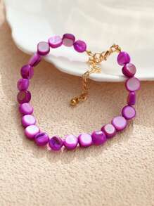 1/2/3/6/9pcs Multi-Color Natural Shell Asymmetrical Stone Sea Star Necklace Bracelet Set, Suitable For Women Spring/Summer Daily, Beach, Holiday & Casual Wear