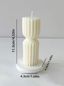 1 pièce Bougie parfumée créative nordique minimaliste à rayures, bougie cylindrique décorative géométrique en couleur unie faite à la main, convient pour la décoration de bougie, les cadeaux de bougie, la bougie en cire de soja, l'ensemble de bougies, le support à bougie, la bougie d'anniversaire, les cadeaux pour amis, les cadeaux pour femmes, la décoration intérieure, les cadeaux d'hiver, la décoration de cadeau, la bougie mignonne, la bougie aromathérapie