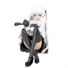 1 pieza Figura de acción perifférica de anime adorable, decoración para carro, computadora, equipo de audio del hogar o regalo, personaje de dibujos animados de chica coneja encantadora