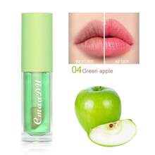 CmaaDu 1pcs Fruit Moisturizing Color Change Lip Gloss Lasting Waterproof Lipstick Non-Stick Cup Does Not Fade