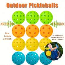 26 Hole/40 Hole Pickleballs, Sports Training Practice Plastic Pickleballs, Hollow Air Flow Balls, Suitable For Indoor Courts And Celebration Competitions, High Quality