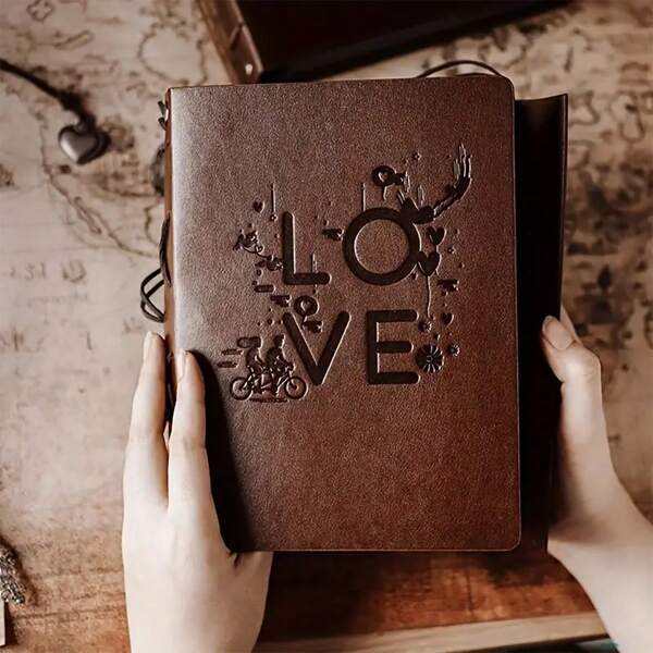 Imitation Leather Scrapbook Photo Album Retro Photo Album DIY Memory Book With 30 Pages Mother's Day Valentine's Day Anniversary Christmas Birthday Gift For Mom Dad Friends Best For Christmas