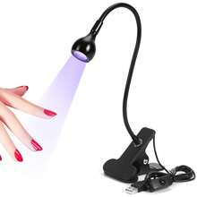 Smart Sensor U V Nail Lamp: Gooseneck 12W U V Light For Gel Nails 3S Flash Curing Gel U V Light 3 Timer 360 °   Adjustable Rechargeable 6H Battery Life LED Display Flash Cure Lamp