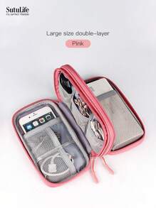 Bolsa organizadora electrónica, organizador electrónico portátil y a prueba de agua- Accesorios de viaje a China- Estuche de almacenamiento universal para cables, teléfonos celulares, batería externa
