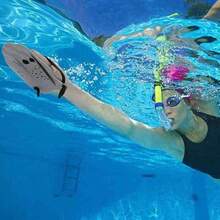 Hand Swimming Paddle, Swimming Training Paddle, Silicone, Adjustable, Swimming Accessories - Black - View 5