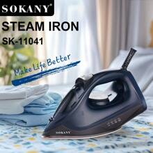 SOKANY SOKANY 11041 Household Multifunctional Electric Iron, Steam Iron, Clothing Wrinkle Remover, 1600w High Power, Fast Heating, 210ML Large Capacity, Multi-Speed Temperature Control, Free Switching.Set The LED Display Light.Ceramic Soleplate, Easy To Iron Small Places Such As Collars And Buttons.Suitable For Families, A Home Helper Designed For Business People
