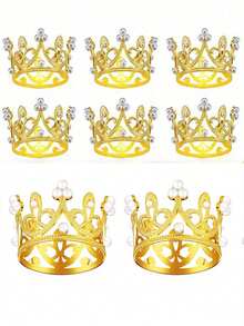 1 pièce Accessoire de cheveux Serre-tête de princesse élégant, Couronne pour femme pour danse européenne et américaine, Fête d'anniversaire, Mariage adulte, Séance photo, Couronne de mariée en alliage avec strass, Décoration d'activité, Accessoire de cosplay - Multicolore - Voir 3