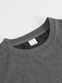 1 Set Men's T-Shirt And Shorts 2 Pieces Outfit, Loose Casual Sports Style, European And American Fashion, Spring/Summer - Dark Grey - View 5