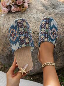 Pantuflas suaves y antideslizantes para mujer, transpirables, de suela blanda para usar en casa, primavera/verano/otoño