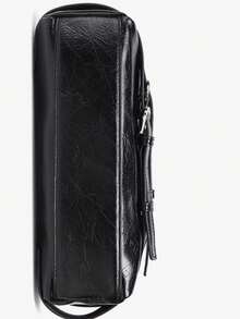 Women Leather Shoulder Bag Vintage Shoulder Bag Punk Handbag - 黑色 - 查看 7