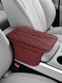 [Versión Mejorada] Cubierta para la consola central del coche - Accesorio interior universal del coche con 2 bolsillos de almacenamiento - Cubierta de reposabrazos de cuero Nappa premium, resistente a arañazos, resistente al desgaste, impermeable, adecuada para SUV, sedán, camión, etc. (Negro, Beige, Gris, Rojo) - Unitalla - Ver 16