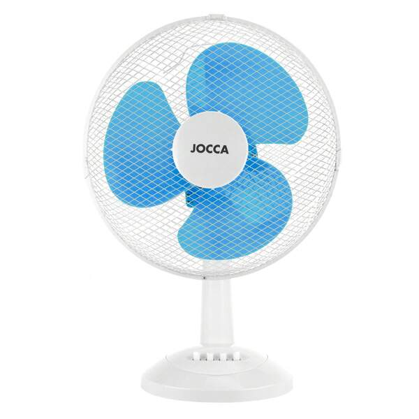 Jocca Ventilador de Mesa JOCCA 30cm – Design Moderno, 3 Velocidades, Cabeça Oscilante e Reclinável, Baixo Consumo, Silencioso, Ideal para Casa e Escritório – Disponível em Branco, Azul e Preto