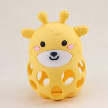 1pc Cute Silicone Deer Teething Mitten, Infant Teether, Feeding Grade Silicone Chew Toy