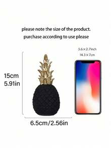 1pc Golden Pineapple Resin Ornaments European Home Style Ornaments Living Room Bedroom Ornaments Resin Handmade Crafts,Resin Decorative Crafts, The Best Object For Creative People To Design Home Decoration, Are Used For Home Desktop Decorations, Gifts For Classmates, Friends And Family, And Birthday Gifts.Room Decor, Home Decor, Birthdaydecor,Kitchen,Wedding, Bedroom Decor, Livingroom Decor, Gift, Party Decor, Gardendecor