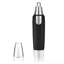 Trimmer elettrico per peli del naso - Pulitore per peli del naso da uomo, tagliacapelli per orecchie e naso di colore nero