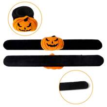 3 piezas Pulseras decorativas para Halloween con diseño de calabaza y araña, suministros y recuerdos para fiestas