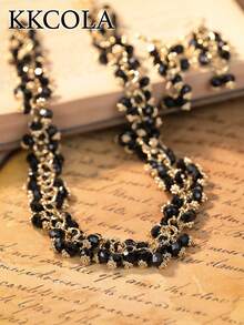 KKCOLA Set de 3 piezas de joyas de collar y aretes de color verde de moda de verano, accesorios de alta gama como regalo para cumpleaños, día de la madre, fiesta y uso diario