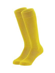 1 Pair Kids Anti-Slip Thickened Long Football Socks, Solid Color Long Sporty Socks For Basketball, Suitable For 2-12 Years Old, First Day Of School - Multicolor - View 20