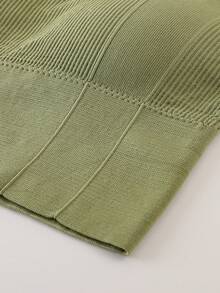 Set de 5 piezas de top corto tipo camiseta con sujetador deportivo acolchado, para uso diario de mujer - Multicolor - Ver 3