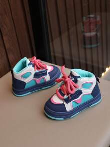 1 Paar lässige Mode Baby Sportschuhe, Kleinkind Jungen Mädchen Studentenschuhe, Farbblock, leicht & langanhaltend, geeignet für Outdoor, Lässig, Laufen, Ganzjahres Kindersportschuhe