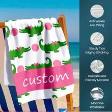 Personalized Custom Name Microfiber Beach Towel Oversized Towels Soft Sand Free, Custom Beach Towel,Bridesmaid Gift Towel,Personalized Pool Party Towel,Best Gift,Personalized Gift,Vacation Gear,Name Bath Towel
