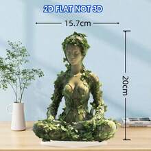 Decoración de hada forestal plana en 2D de acrílico - Una imagen femenina solemne con detalles naturales, perfecta para decoración del hogar y la oficina, uso en interiores y exteriores, decoración de jardín de verano sin alimentación eléctrica, accesorios de jardín de cuento de hadas, decoración de oficina - Multicolor-V - Ver 12