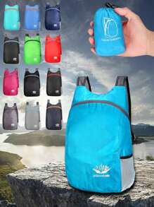 1pc Foldable Backpack - 20L Outdoor Sports Bag - Water-Resistant, And Comfortable Folding Bag Ultra-Light Portable Storage Bag Camping Essentials Camping Equipment