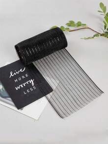 10 码/卷网状纱卷 6 英寸宽，万圣节金属箔网状装饰，网状卷花环制作材料，金丝带薄纱聚酯网状丝带裙纱卷，场景装饰，节日布置用品，房间装饰，家居装饰，主题派对装饰，万圣节装饰，鲜花包装纱，桌面装饰，礼品包装，DIY 服装和裙子配饰工艺品包装用品 - 彩色 - 查看 10