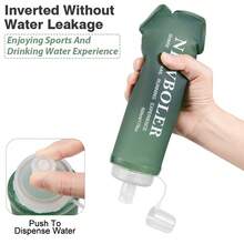 NEWBOLER 300ml/500ml TPU戶外運動水壺 可折疊軟水袋 跑步露營登山單車健身飲水瓶 - 彩色 - 查看 6