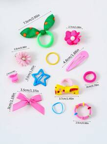 Set di 791 pezzi/20 pezzi/10 pezzi di accessori per capelli alla moda e semplici per ragazze, fermagli per capelli eleganti con fiori di perle, elastici per capelli durevoli, adatti come regalo e per uso quotidiano