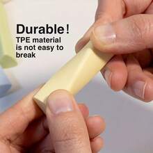 15 件/包多色三角形橡皮擦，不晕染可揉捏橡胶橡皮擦，适合书写、绘画和素描 - 非常适合文具和返校礼物