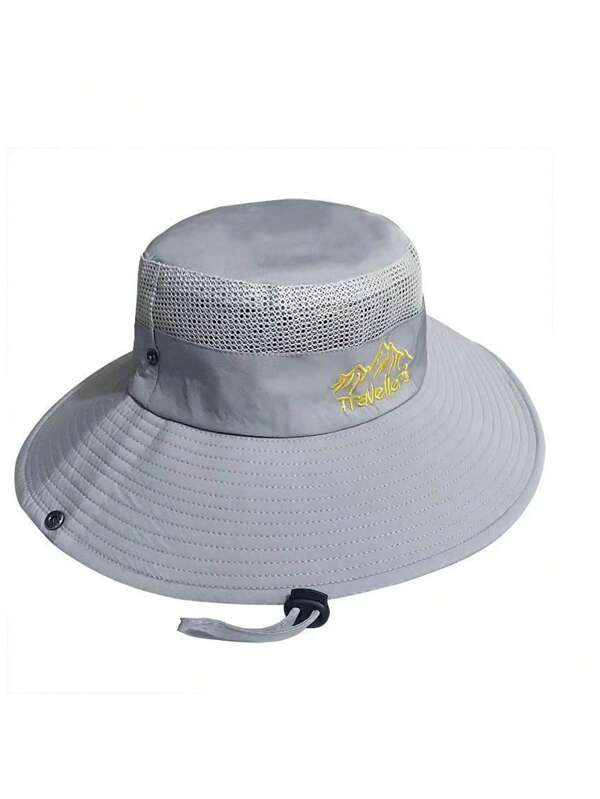 Cappello da pesca per uomo, cappello da pesca estivo a tesa larga e protezione solare, adatto per escursionismo