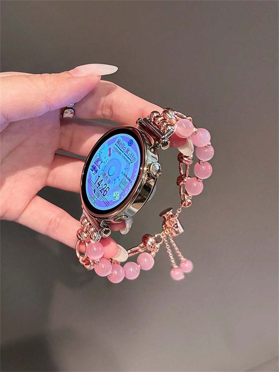 18mm/20mm/22mm 不对称金属表带 - 时尚替换表带，兼容三星 Galaxy Watch 6/5/4 (40mm/44mm)、Galaxy Watch 5 Pro、Galaxy Active 2、Watch 6/4、GT4/GT3/GT2 Pro - 蝴蝶扣，舒适，男女通用设计