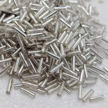 600 Pcs 2*7mm Magic Glass Beads DIY Cross Stitch Beaded Material Bracelet Necklace Accessories