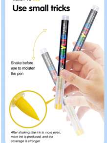 24/12pcs Alcohol-Based Marker Pens With Soft Tips, Suitable For Students, Vivid Non-Transparent, Stackable Colors, Versatile Choices, Watercolor Brush, Beautiful Look For Art Students & DIY School Supplies, Back To School