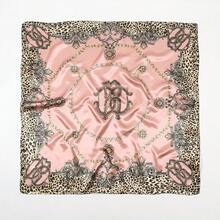 1条女士90厘米方形丝巾，新款豹纹链条印花头巾，时尚百搭，适合街舞、派对、骑行、手链、头带、领巾等场合，丝滑质感，日常佩戴亦可作装饰，四季皆宜，亦可作睡帽。 - 淺粉色 - 查看 14