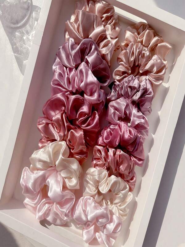 6pcs/1pc Hawaiian Travel Hair Accessories, Women's Decorative Hair Scrunchies, Bohemian Style Chic Hair Ties, Soft Fluffy Hair Rings, Suitable For Holiday Travel, Beach Vacation, Various Parties, Summer Hair Decorations, Bathroom Hair Accessories, Applicable For Weddings, Graduation Parties