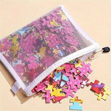 BUNKI 8 piezas Bolsas con cremallera de malla de gran capacidad tamaño A6/A5/A4 - Carpeta con cremallera con diseño de malla, estuche de lápices transparente, carpeta de almacenamiento de rompecabezas, maletín con cremallera, para organizar y viajar