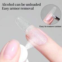 XEIJAYI 1支30毫升透明软胶指甲贴，适用于假指甲、UV凝胶、美甲延长设计等美甲工具