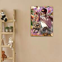 Framed Wolf Of Wall Street Inspiration Canvas Wall Art, Leonardo DiCaprio Motivational Poster, XXL Stock Market Picture For Home Decor, Framed, Motivation Wall Picture, Canvas Motivational Pictures, 2D, Perfect For Room Decor - Framed - View 3