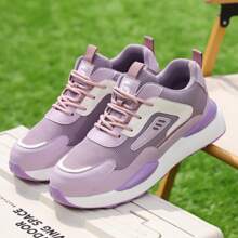 GUYISA Veiligheidsschoenen voor dames met stalen gesloten neus, anti-kras en anti-perforatie, modieuze, casual, platte, ademende, lage, lichte werkschoenen, roze