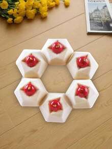 1pc 8-Cavity Multifunctional Silicone Puzzle Mold, DIY Cake, Bread, Soap Baking Mold - White - View 6