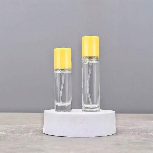 1pc 10ml/15ml Screw Cap Refillable Mini Perfume Bottle, Portable Design For Perfume, Sanitizer, Toner, Repellent, Makeup Water