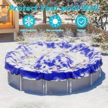 Inflatable Swimming Pool Thick Frost Protection Cover, Floating Cushion Air Mat Pillow, Swimming Pool Anti-Dust Protective Pillow