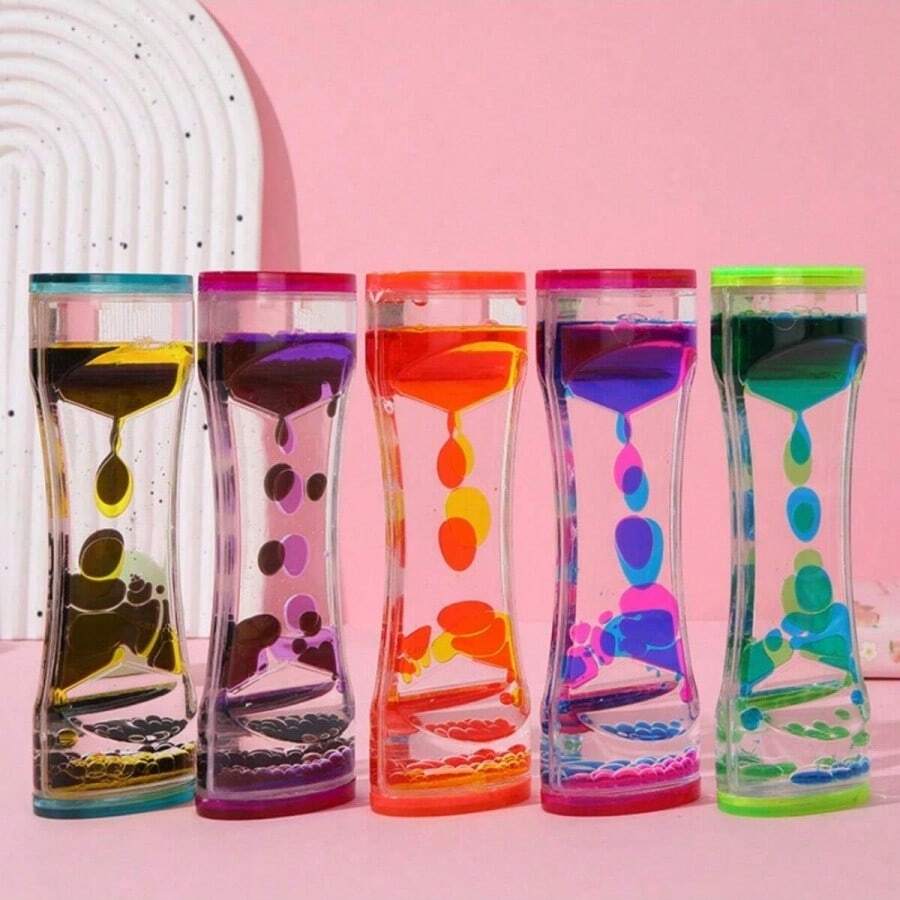 Juguete de alivio del estrés de temporizador líquido sensorial, juguete líquido de fidget para adultos, juguete calmante, recuerdo de fiesta, recompensa de aula, relleno de calcetín navideño